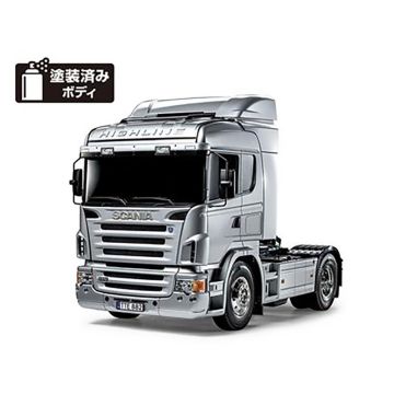 Tamiya 1:14 Scania R470 - Pre Painted Silver RC Truck Assembly Kit