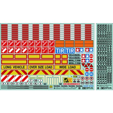 Tamiya 1/14 Tractor Trailer Sticker