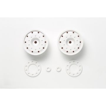 Tamiya Truck Wheels (30Mm/Hex/Whi) X 2