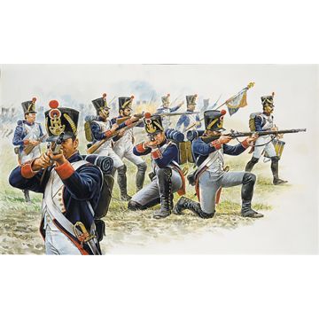 Italeri 1:72 FRENCH LINE INFANTRY (NAP.WARS) Plastic Model Kit