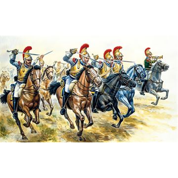 Italeri 1:72 FRENCH HEAVY CAVALRY (NAP. WARS) Plastic Model Kit