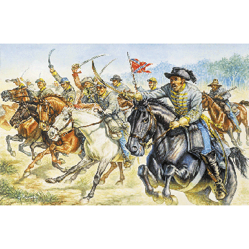 Italeri 1:72 CONFEDERATE CAVALRY (AMERICAN CIVIL WAR) Plastic Model Kit