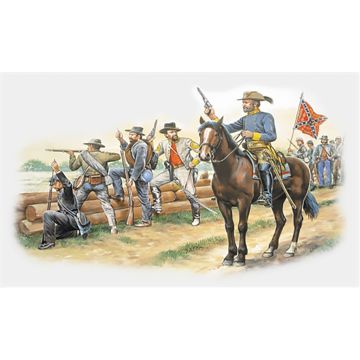 Italeri 1:72 CONFEDERATE TROOPS (AMERICAN CIVIL WAR) Plastic Model Kit