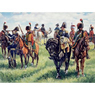 Italeri 1:72 FRENCH IMPERIAL GENERAL STAFF - NAPOLEON WARS Plastic Model Kit