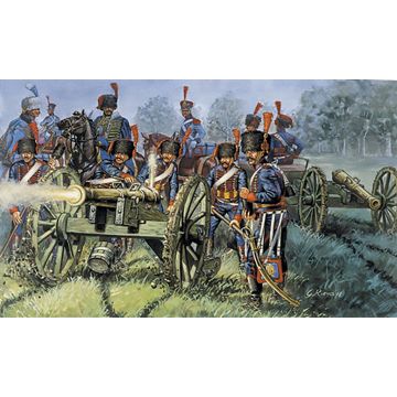 Italeri 1:72 FRENCH LINE/GUARD ARTILLERY (NAP.WARS) Plastic Model Kit