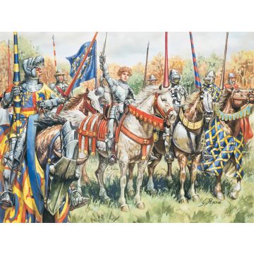 Italeri 1:72 FRENCH WARRIORS (100 YEARS WAR) Plastic Model Kit