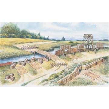 Italeri 1:72 Battlefield Accessory Set Plastic Model Kit