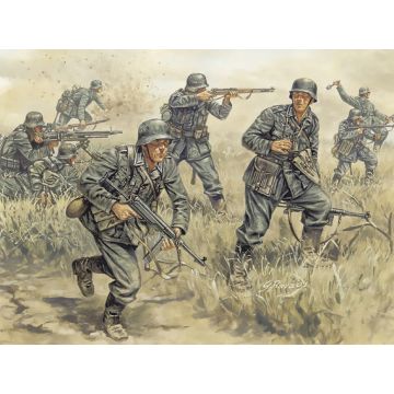 Italeri 1:72 WWII- GERMAN INFANTRY Plastic Model Kit