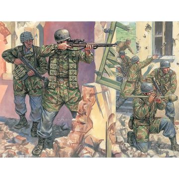 Italeri 1:72 WWII- GERMAN PARATROOPERS Plastic Model Kit