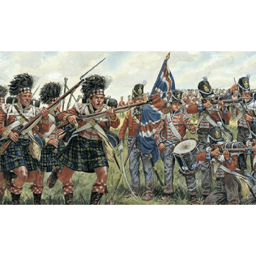Italeri 1:72 BRITISH and SCOTS INFANTRY (NAPOL.WARS) Plastic Model Kit