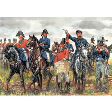 Italeri 1:72 BRITISH & PRUSSIAN GENERAL STAFF - NAPOLEON WARS Plastic Model Kit