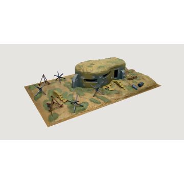 Italeri 1:72 WWII-BUNKER AND ACCESSORIES Plastic Model Kit