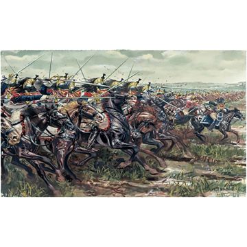Italeri 1:72 NAPOLEONIC WARS - FRENCH CUIRASSIEURS Plastic Model Kit