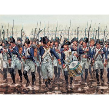 Italeri 1:72 Napoleonic Wars: French Infantry (1798-1805) Plastic Model Kit