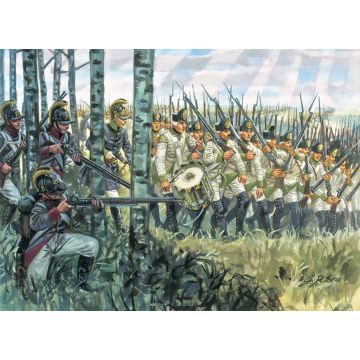 Italeri 1:72 Austrian Infantry 1798-1805 (48 Figures) Plastic Model Kit