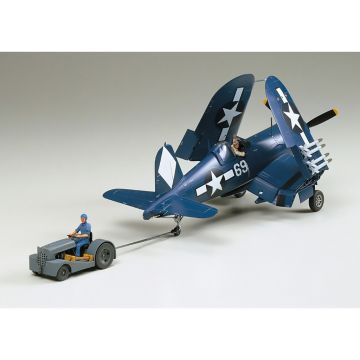 Tamiya 1:48 Vought F4U-1D Corsair w/ Moto Tug Plastic Model Kit