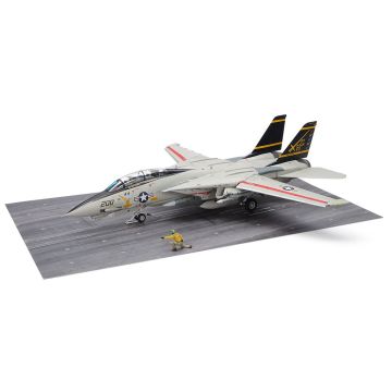 Tamiya 1:48 Grumman F-14A Tomcat (Late Model) Carrier Launch Set Plastic Model Kit