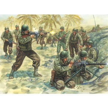 Italeri 1:72 WWII AMERICAN INFANTRY Plastic Model Kit