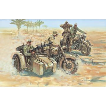 Italeri 1:72 WWII German Motorcycles C Plastic Model Kit
