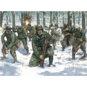 Italeri 1:72 US INFANTRY WW2 (WINTER UNIFORM) Plastic Model Kit