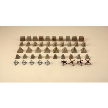 Italeri 1:72 Anti tank obstacles Plastic Model Kit