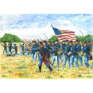 Italeri 1:72 UNION INFANTRY AMERICAN CIVIL WAR Plastic Model Kit