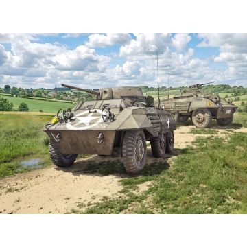 Italeri 1:72 M8 Greyhound / M20 Plastic Model Kit