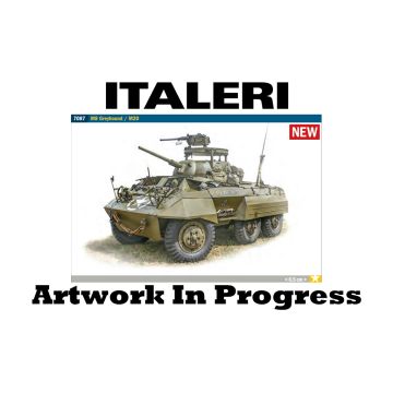 Italeri 1:72 M8 Greyhound / M20 Plastic Model Kit