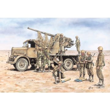 Italeri 1:72 AUTOCANNONE RO3 WITH 90/53 AA (2 FAST ASSEMBLEY MODELS) Plastic Model Kit