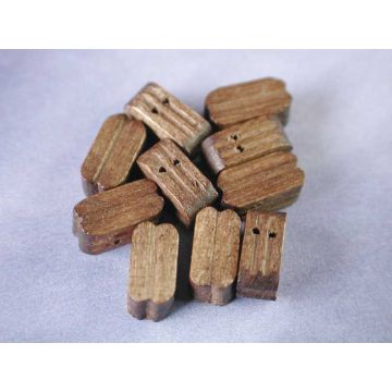 Caldercraft 10mm Walnut Single Blocks (10) RC Scale Model Boats & Ships