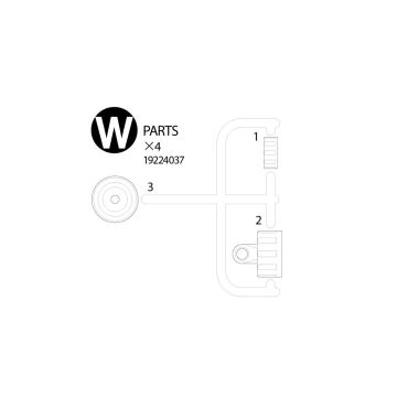 Tamiya W Parts (White) X 2 Comical