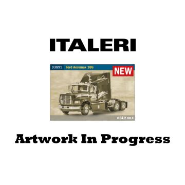 Italeri 1:24 Ford Aeromax 106 Heavy-Duty Sleeper Truck Plastic Model Kit