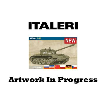Italeri 1:35 T-55 Soviet Medium Tank Plastic Model Kit