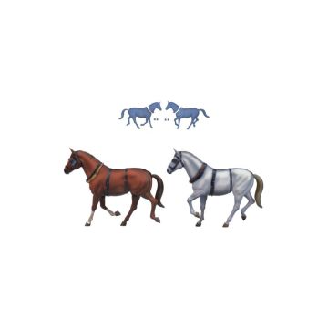 Artesania Set of 2 Wild West 1:12 Stagecoach Horses for AL20345