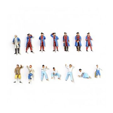 Artesnia Set Of 14 Diecast Figurines for Hermione La Fayette Wood Ship Model Boat Kit