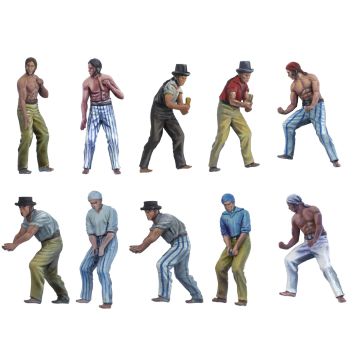 Artesania Set of 10 Metal 1:48 Gunner Figures for Ships & AL22906