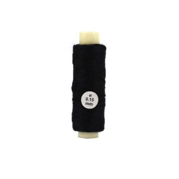 Artesania Cotton Thread Black 0.15mm for Wood Ship Model Boat Kits