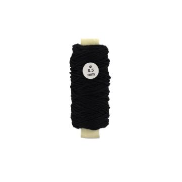 Artesania Cotton Thread Black 0.50mm for Wood Ship Model Boat Kits