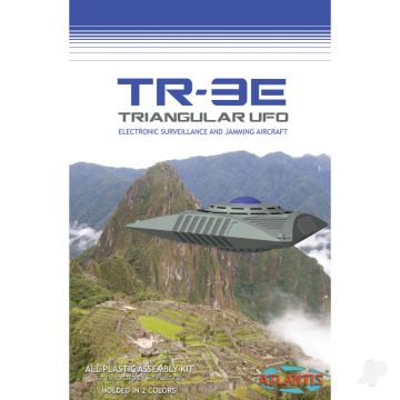 Atlantis Models 5 Inch TR3 UFO Alien Spaceship Plastic Model Kit w/Base