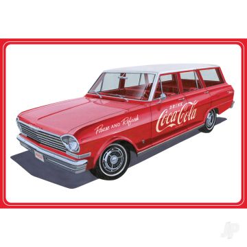 AMT 1963 Chevy II Nova Wagon w/Crates Coke Plastic Car Kit