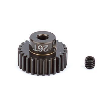ASSOCIATED FACTORY TEAM ALUM. PINION GEAR 26T 48DP 1/8"SHAFT