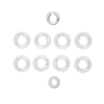 Team Associated RC28R FT Side Wall Flange Set, White