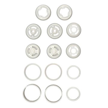 Associated RC10 Model 24 Wheel Set, White