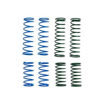 Associated RC10 Model 24 Shock Spring Set Soft/Green, Hard/Bl