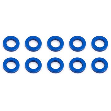 Team Associated Ballstud Washers 5.5 X 1.0mm Blue Aluminium X10