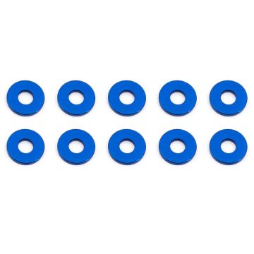Team Associated Bulkhead Washers 7.8 X 1.0mm Blue Aluminium (10)