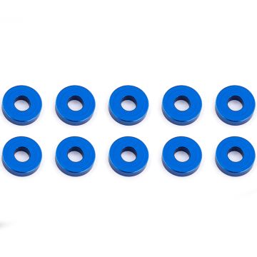 Team Associated Bulkhead Washers 7.8 X 2.0mm Blue Aluminium X10