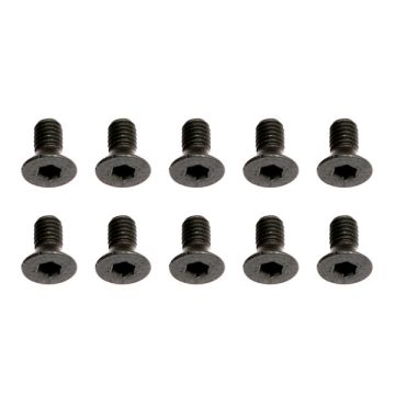 Team Associated M3 X 0.5 X 6 FHCS Screws (10)