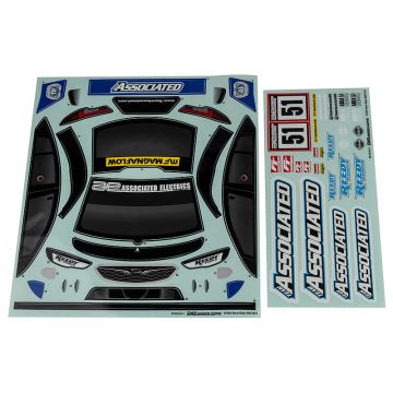 Team Associated Apex 2 Sport ST550 Decal Sheet