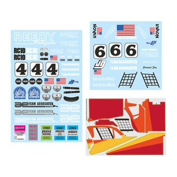 Team Associated Jay Halsey Wc Decal Sheet